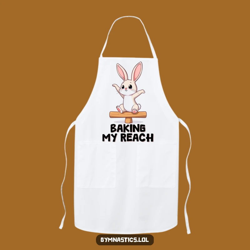 Funny Bunny Balance Beam Apron - Kitchen Agility with Humor, Perfect Gift