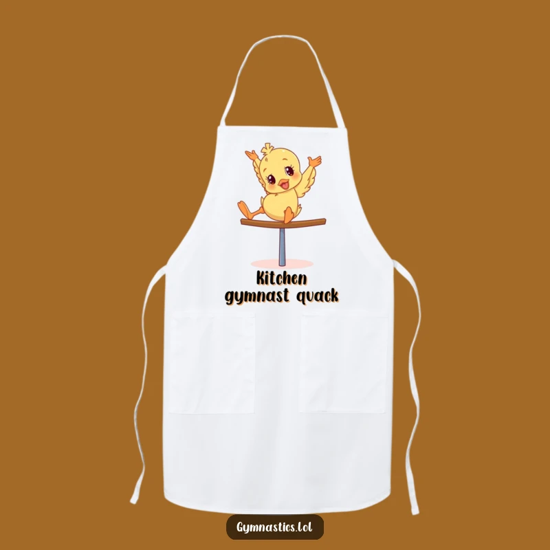 Funny Duckling Apron: Giddy Tumbler's Balance Beam for Kitchen Chaos