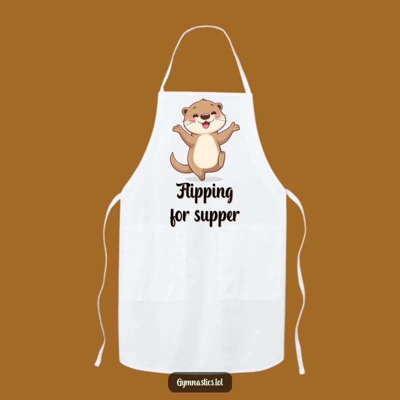 Funny Otter Balancing Apron - Playful & Hilarious Kitchen Gift