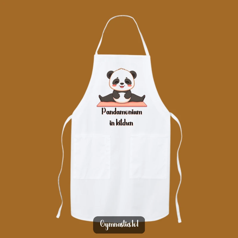 Funny Panda Yoga Apron - Hilarious Gift for Calm Cooks