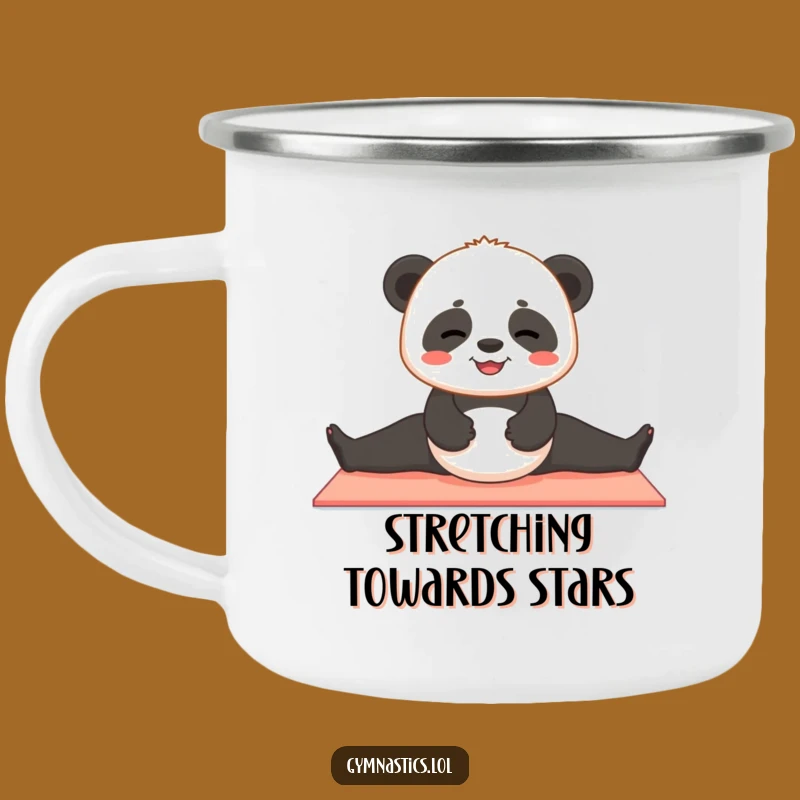 Funny Panda Yoga Camping Mug - Durable & Cute Outdoor Yogi Gift