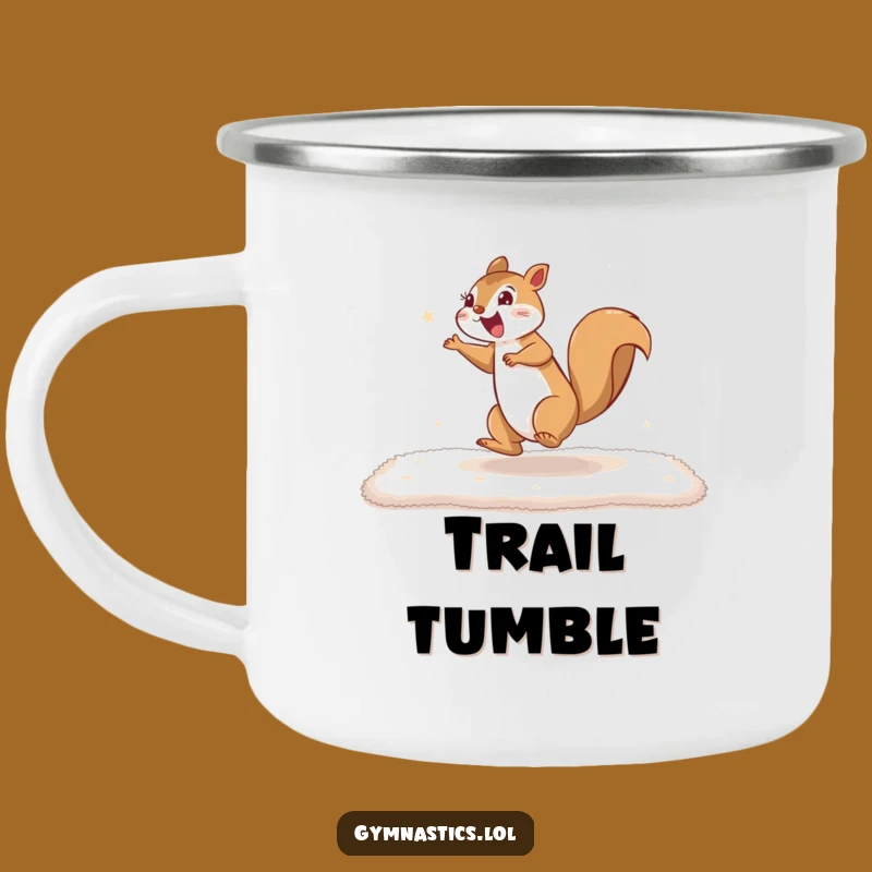 Funny Squirrel Cartwheel Camping Mug - Durable Energy Gear, Perfect Gift