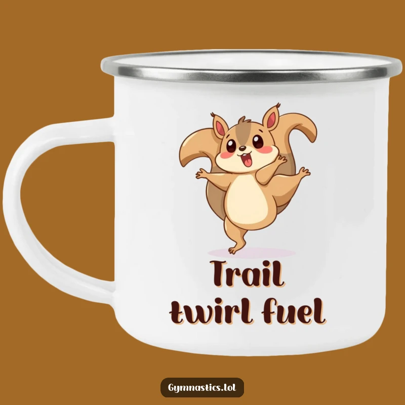 Funny Squirrel Cartwheel Camping Mug: Durable Playful Animal Cup Gift