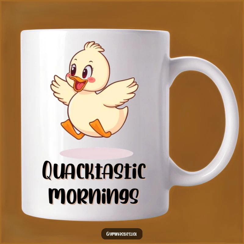 Funny Duck Jumping Mug: Perfect Gift for Happy Hoppers and Bird Enthusiasts