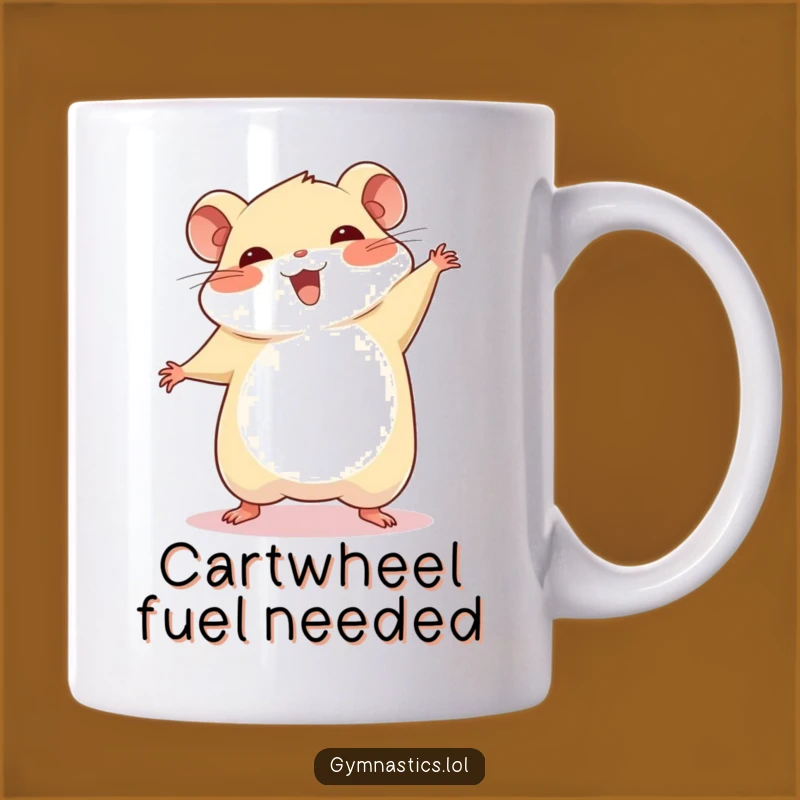 Funny Hamster Cartwheel Mug: A Hilarious Gift for Proud, Cheerful Moments!