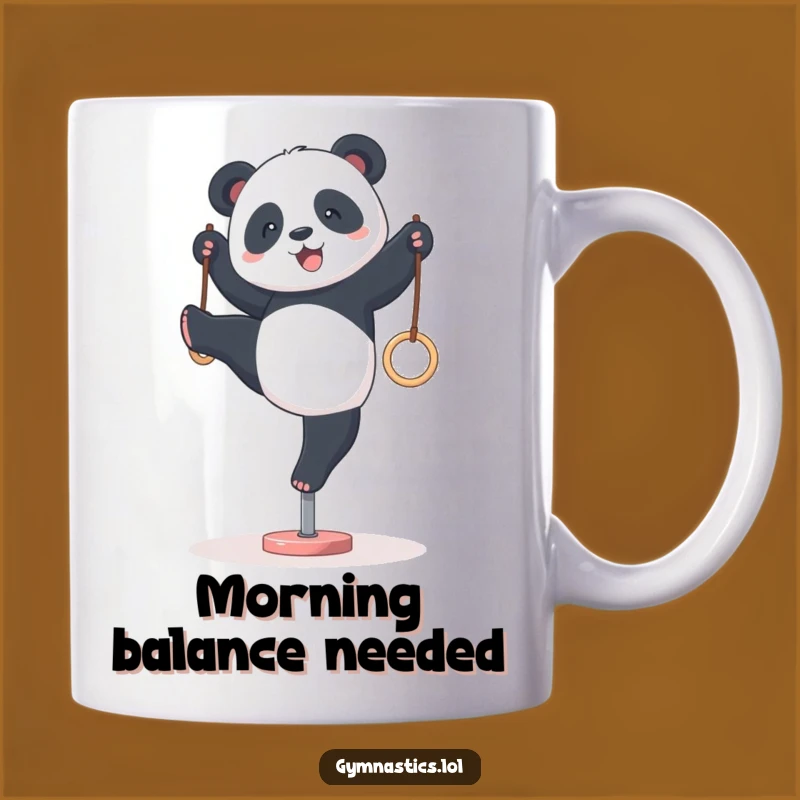 Funny Panda Gymnastics Mug: A Hilarious Gift for Wobbly Aspiring Athletes!