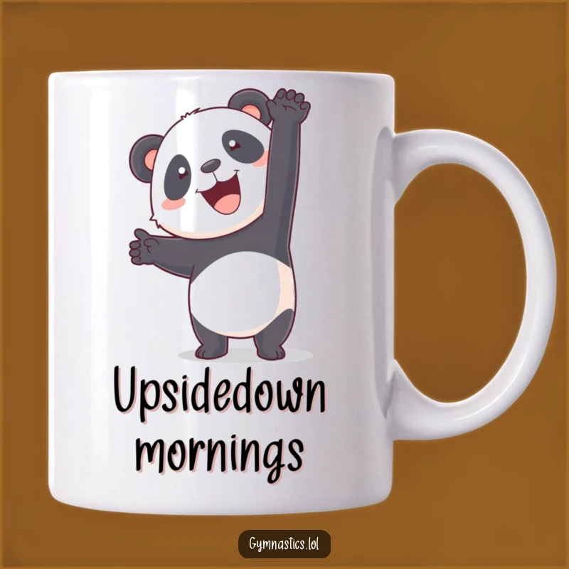 Funny Panda Handstand Mug: Perfect Gift for Clumsy Paws and Bamboo Lovers