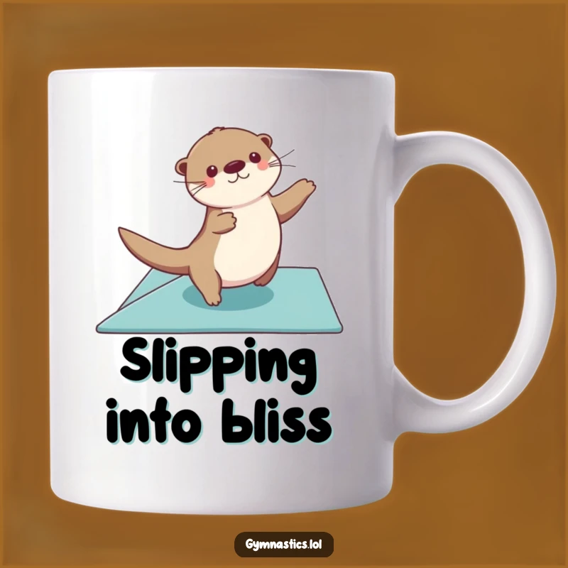 Funny Otter Gymnastics Mug - Graceful & Hilarious Athlete Gift