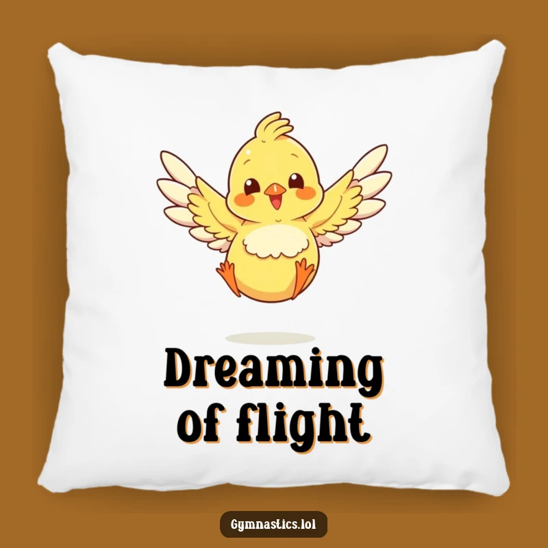 Cozy Funny Chick Landing Jump Pillow: Add Humor to Your Home Decor