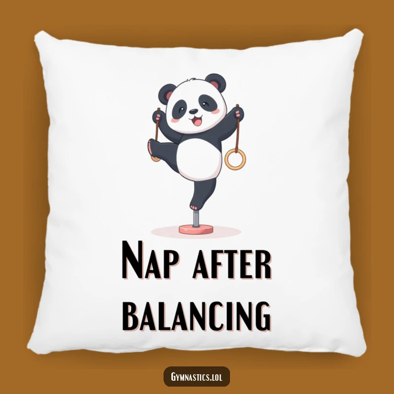 Cozy Funny Panda Gymnastics Pillow: Cuddle Up with Wobbly Comfort!