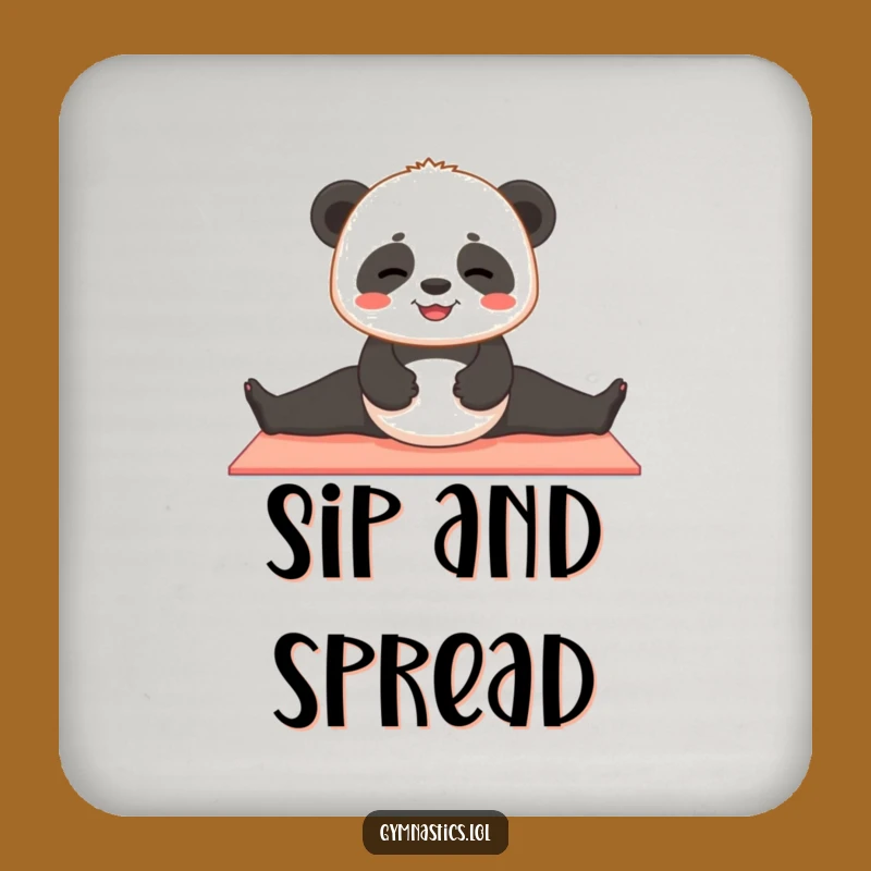 Funny Panda Yoga Coasters - Protect Surfaces with Cute Zen