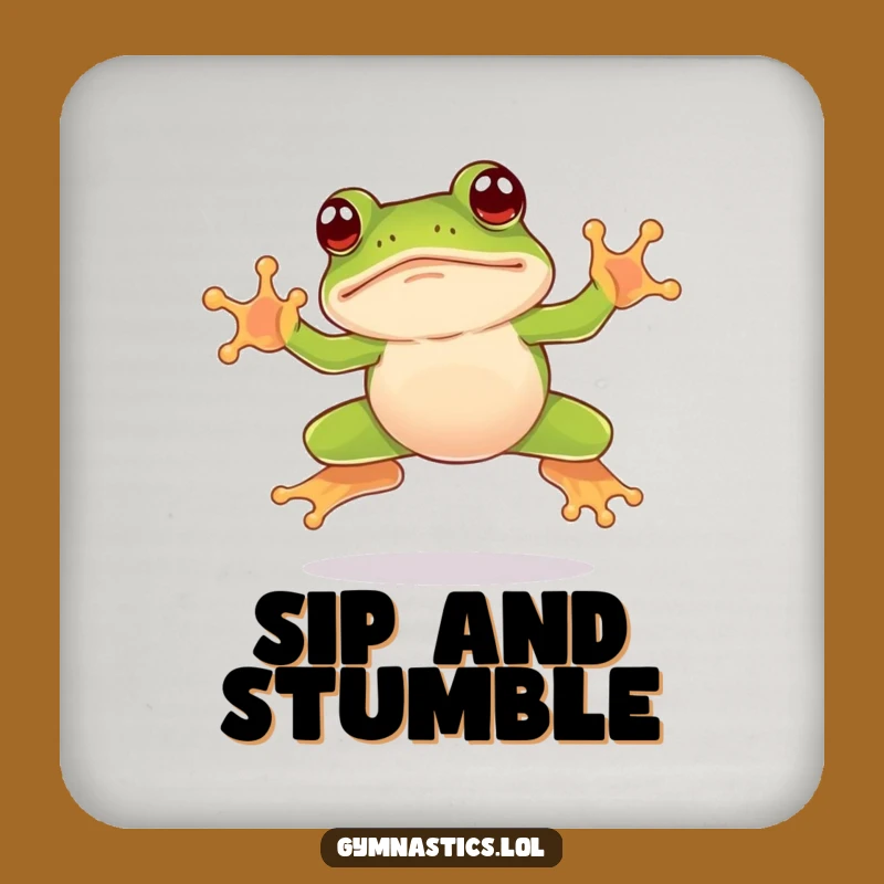 Funny Frog Coasters: Protect Surfaces with Awkward Leaping Charm