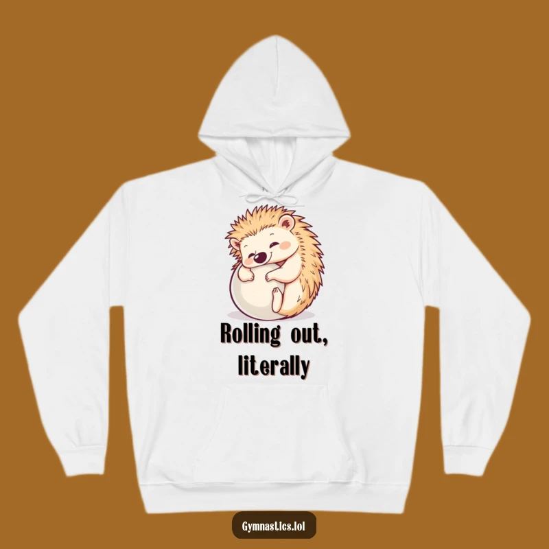 Funny Hedgehog Yoga Hoodie: Cozy and Hilarious Pose Sweatshirt for Comfort