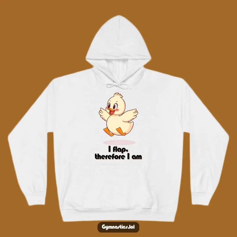 Cozy Funny Duck Jumping Hoodie: Stay Warm and Cheerful with This Funny Gift