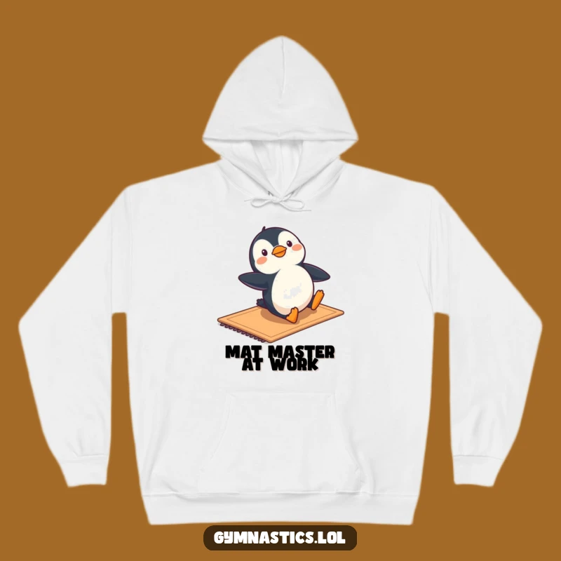 Funny Penguin Gymnastics Hoodie - Cozy & Playful Arctic Fun