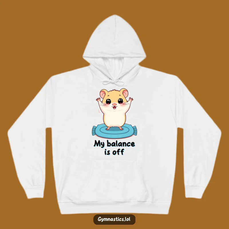 Funny Hamster Handstand Hoodie: Cozy and Hilarious Wobbling Rodent Sweatshirt