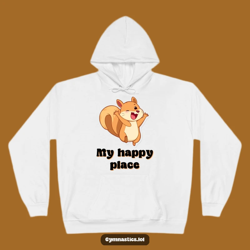 Funny Squirrel Hoodie - Cozy Playful Somersault Sweatshirt, Great Funny Gift