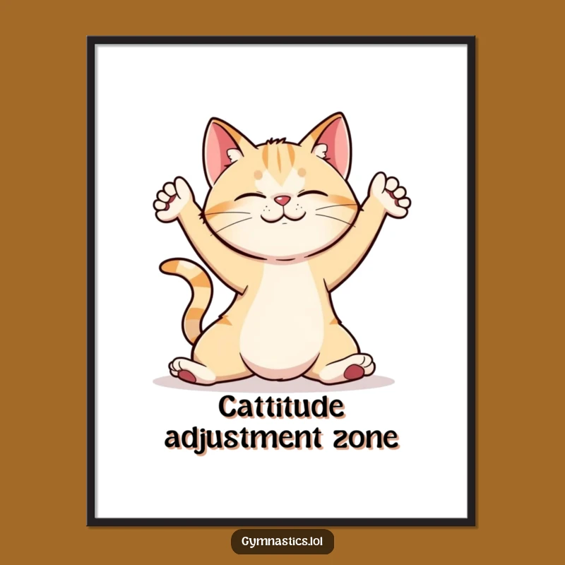Funny Free Printable Cat Yoga Art: Downloadable Wall Decor for a Zen & Humorous Space