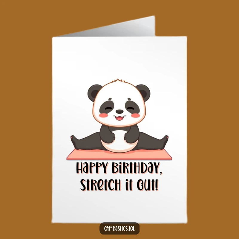 Funny Free Printable Birthday Card: Panda Split Fail - Hilarious Downloadable Gift