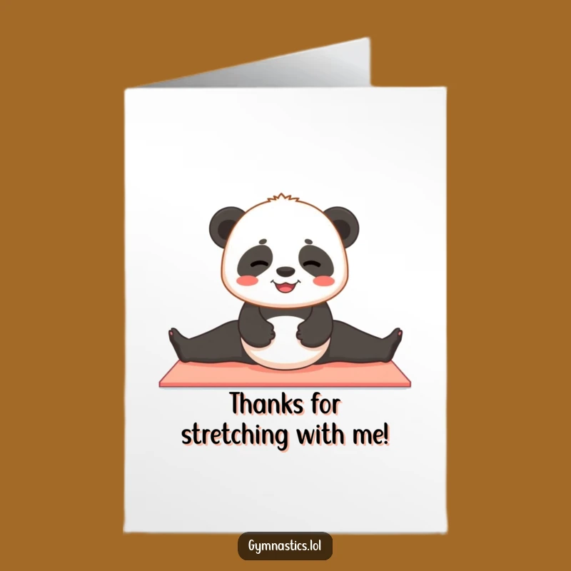 Funny Free Printable Thank You Card: Panda Split - Sweet Downloadable Gift