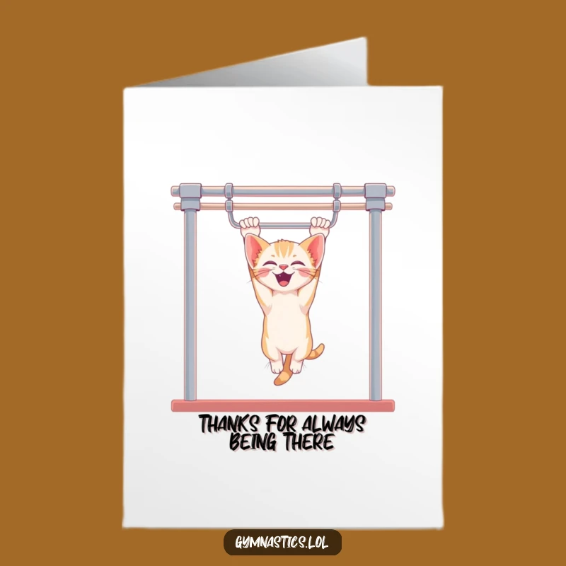 Free Printable Thank You Card: Giggling Kitten Bars, Grateful Downloadable Gift