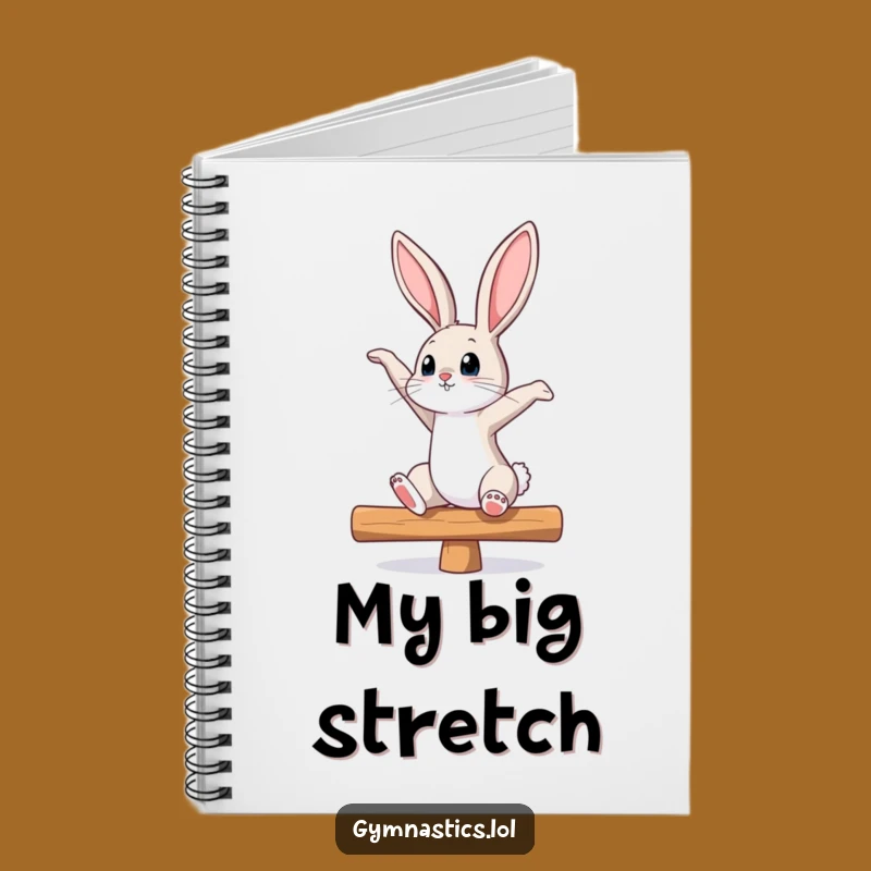 Funny Bunny Balance Beam Notebook - Jot Down Ideas with Flexibility, Perfect Gift