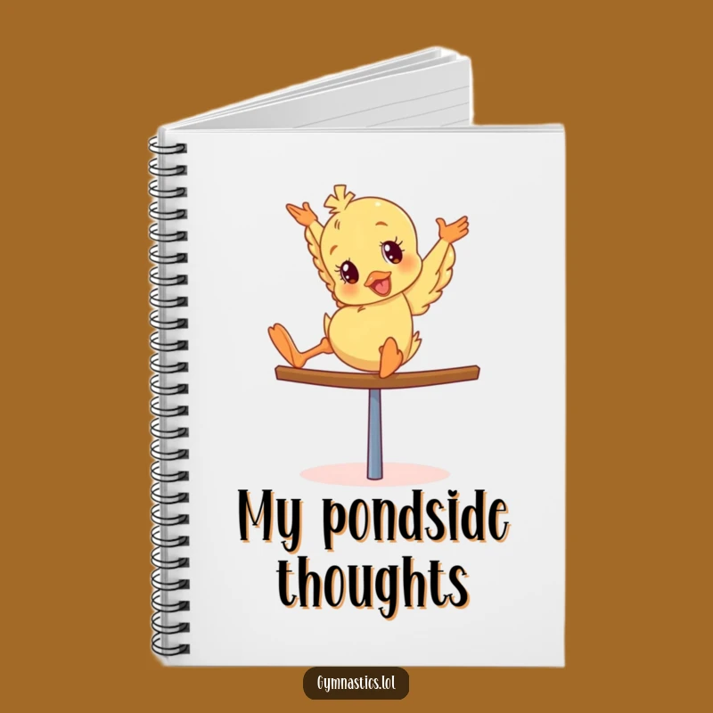 Funny Duckling Notebook: Giddy Tumbler's Balance Beam Journal for Notes