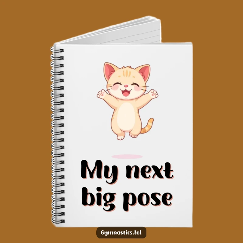 Funny Kitten Notebook: Jot Down Ideas with a Hilarious Balancing Cat Funny Gift