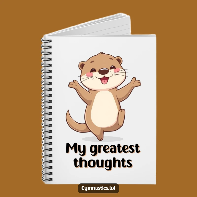 Funny Otter Balancing Notebook - Hilarious Journal for Playful Ideas Gift