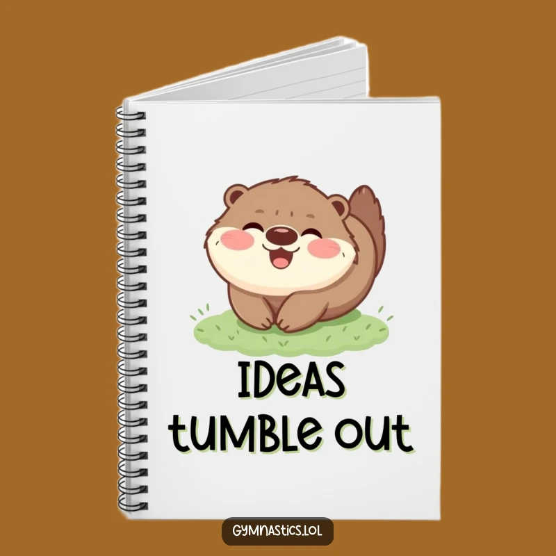 Funny Otter Tumble Notebook: Joyful Fluffy Animal Journal Gift