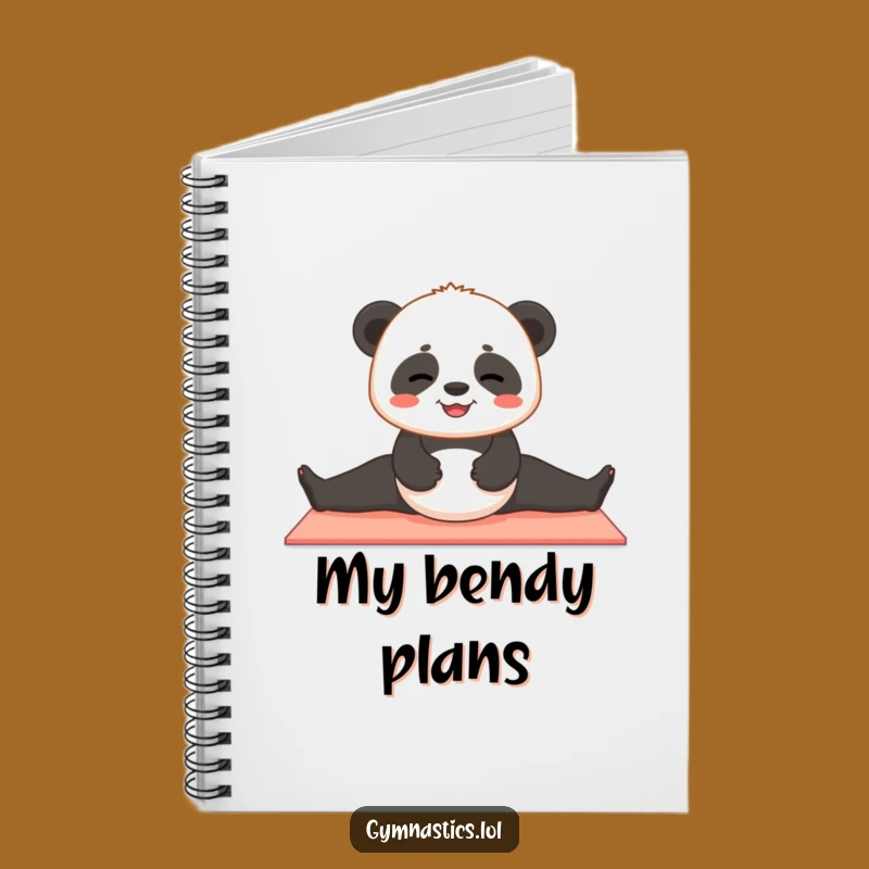Funny Panda Yoga Notebook - Cute Journal for Yogis