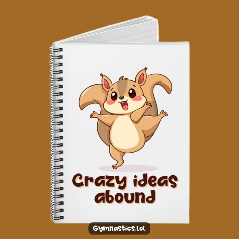 Funny Squirrel Cartwheel Notebook: Playful Animal Journal Gift