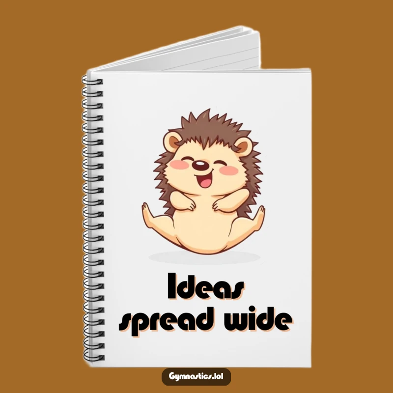 Funny Hedgehog Split Notebook: Jot Down Your Stretches with This Hilarious Journal