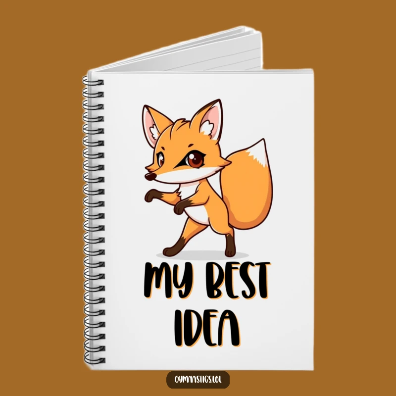 Funny Fox Notebook - Determined One-Legged Animal Journal, Great Funny Gift Idea