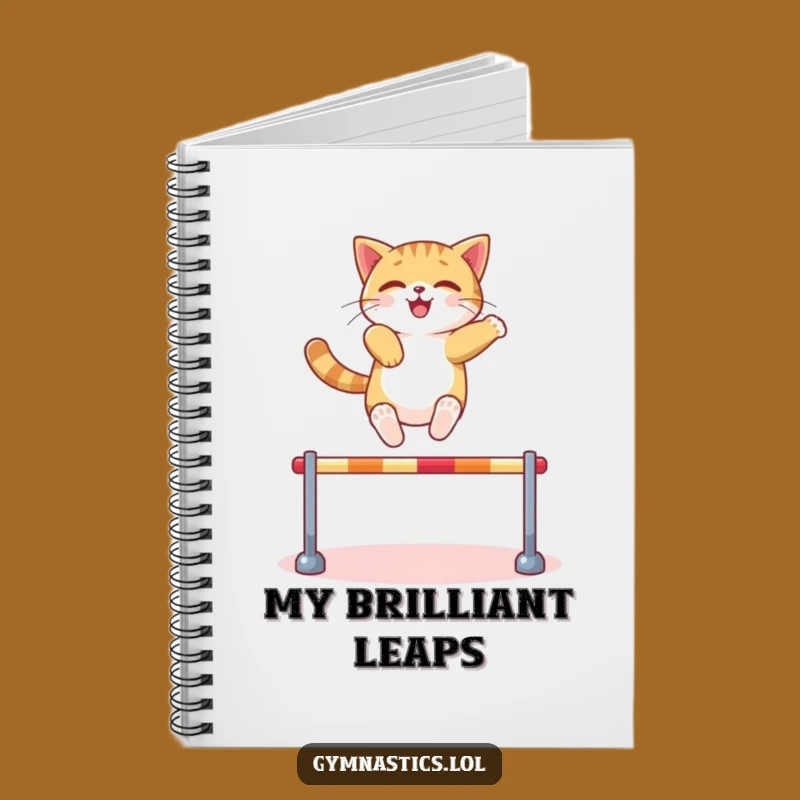 Funny Cat Hurdle Notebook: Confident Ideas for Your Journal
