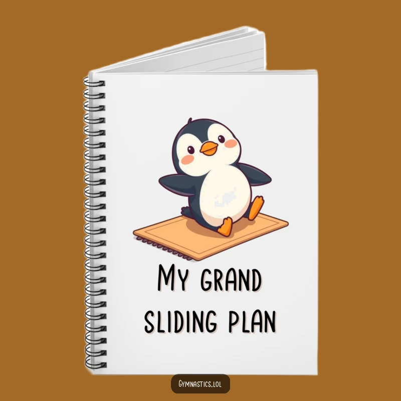 Funny Penguin Gymnastics Notebook - Hilarious Journal for Playful Ideas