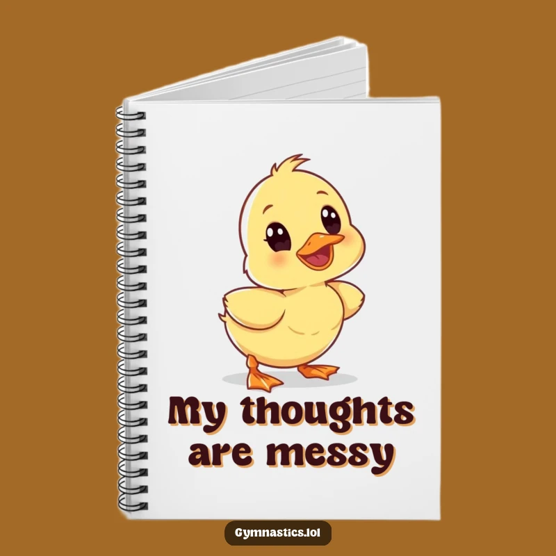 Funny Wobbly Duckling Tumble Notebook - Hilarious Journal for Clumsy Thoughts