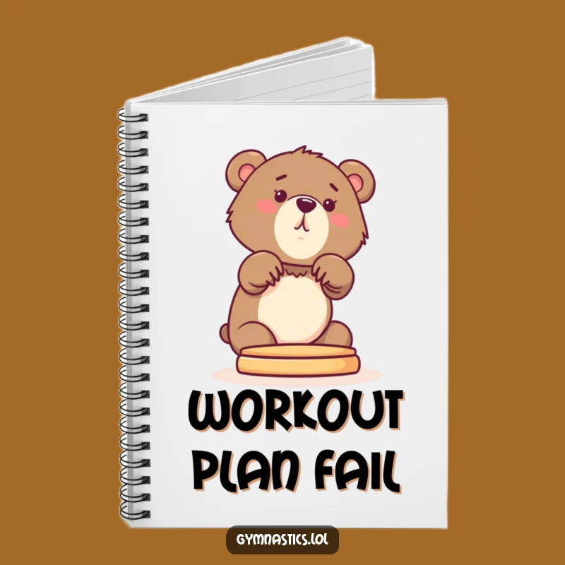 Funny Bear Cub Notebook: Plan Your Adventures with a Playful Gymnast Funny Gift