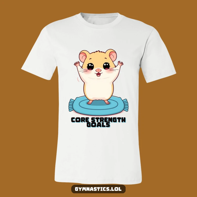 Funny Hamster Handstand T-Shirt: Hilarious Wobbling Rodent Apparel for Animal Lovers