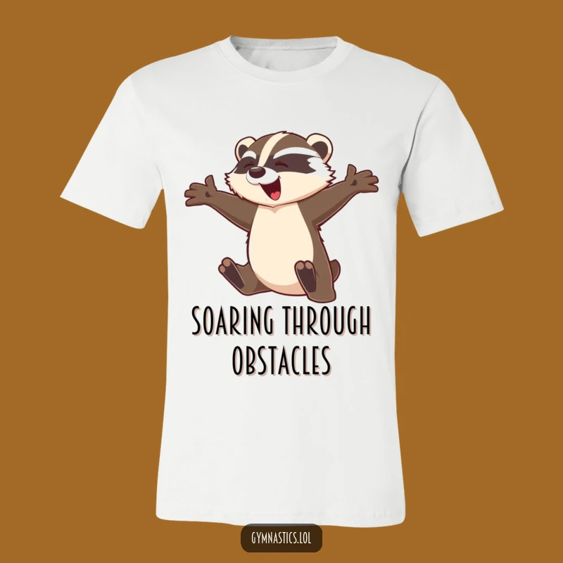 Funny Badger Leap T-Shirt - Hilarious & Expressive Unisex Graphic Tee Gift