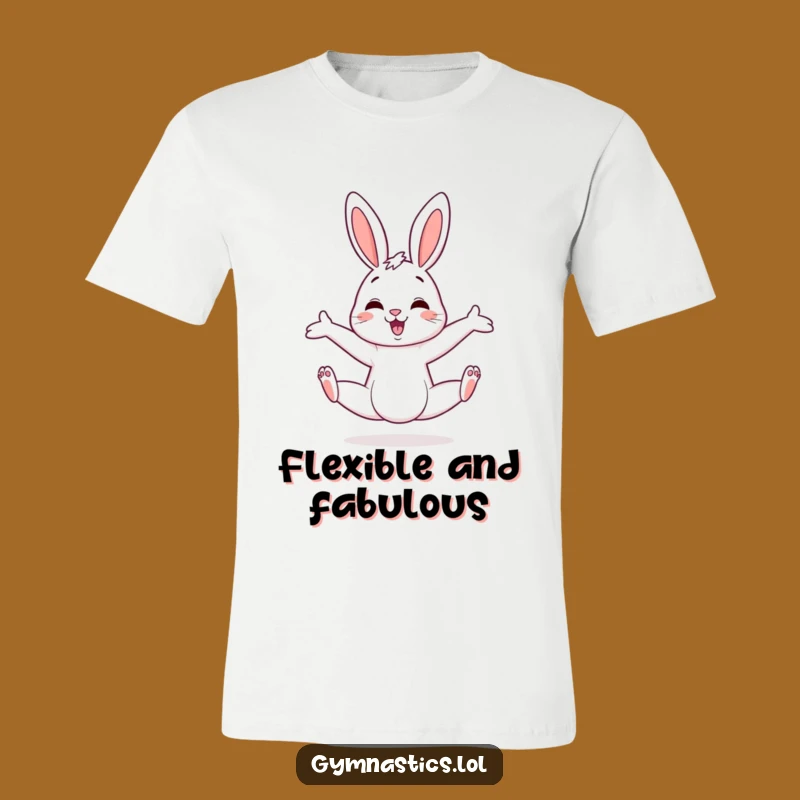 Funny Bunny Split T-Shirt: Show Off Your Quirky Flexibility with Humor
