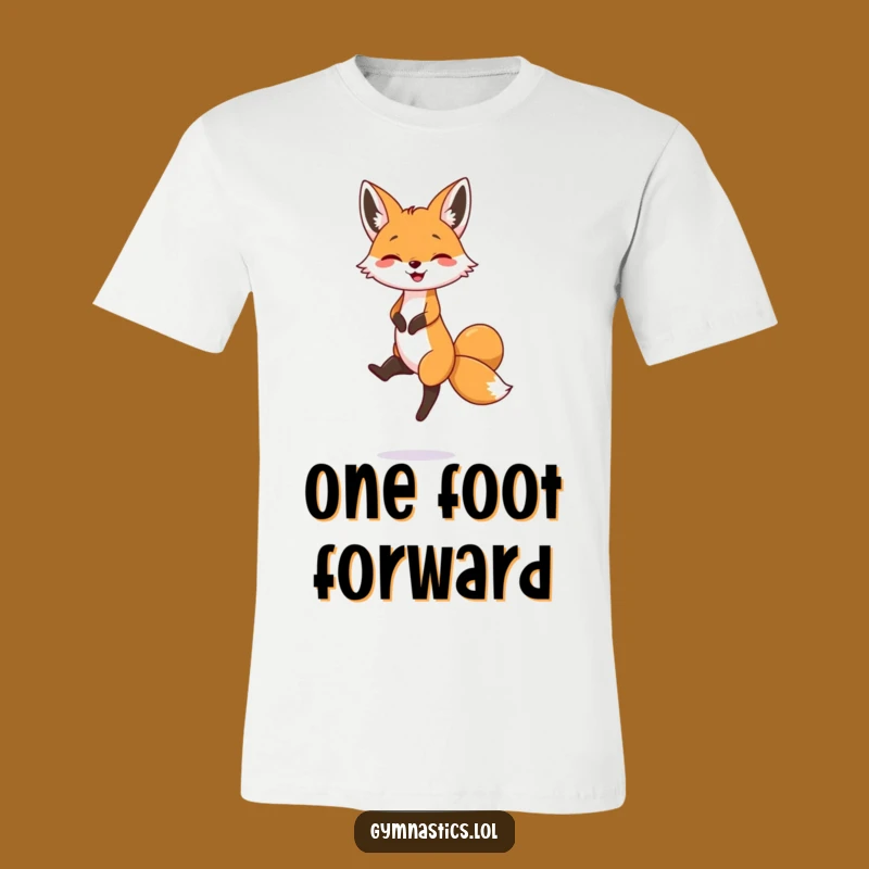 Funny Fox Balance T-Shirt: Comical Animal Shirt, Perfect Funny Gift