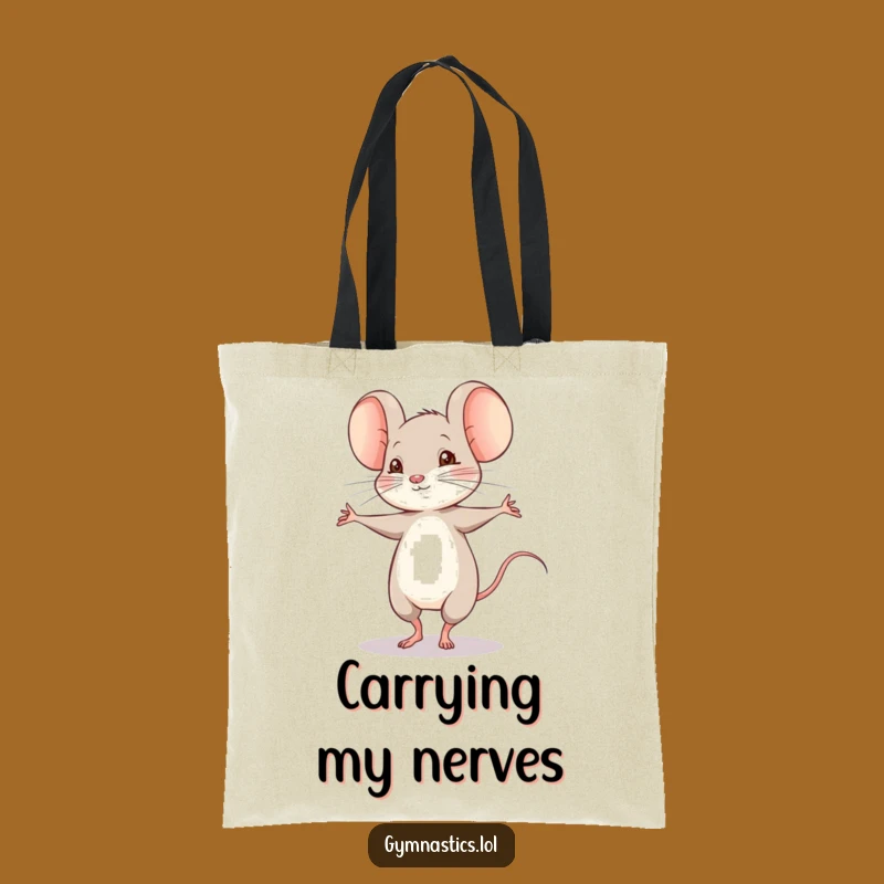 Funny Shy Mouse Pirouette Tote Bag - Chic Dance Accessory