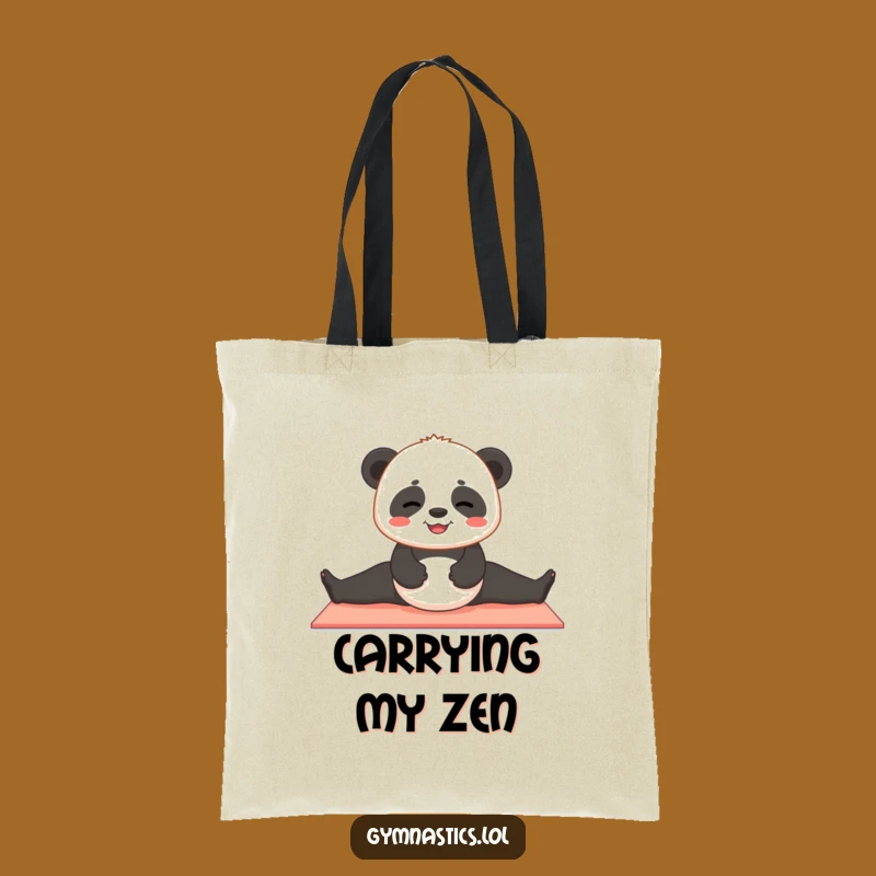 Funny Panda Yoga Tote Bag - Cute & Practical Yogi Gift