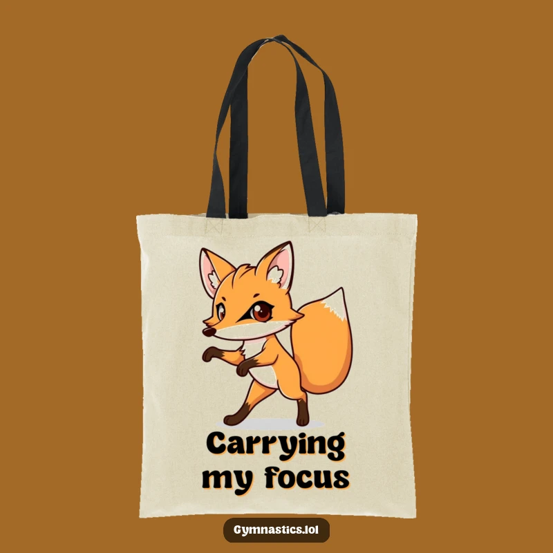 Funny Fox Tote Bag - Durable One-Legged Animal Carryall, Hilarious Funny Gift