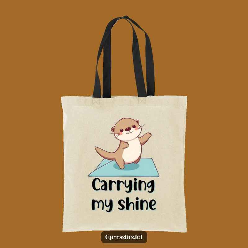 Funny Otter Gymnastics Tote Bag - Stylish & Hilarious Athlete Gift