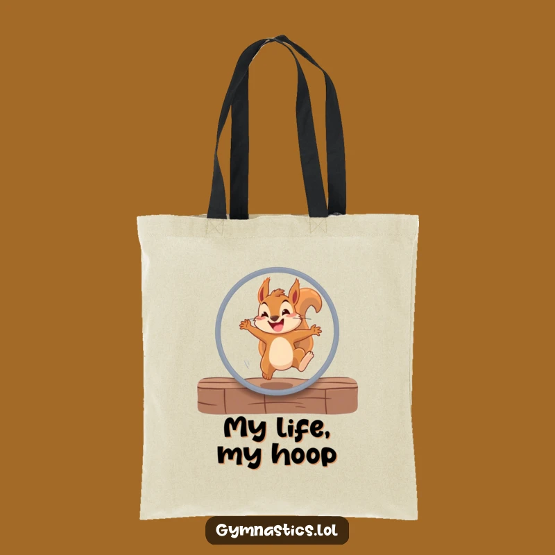 Funny Squirrel Hoop Tote Bag - Stylish & Hilarious Carry-All Gift